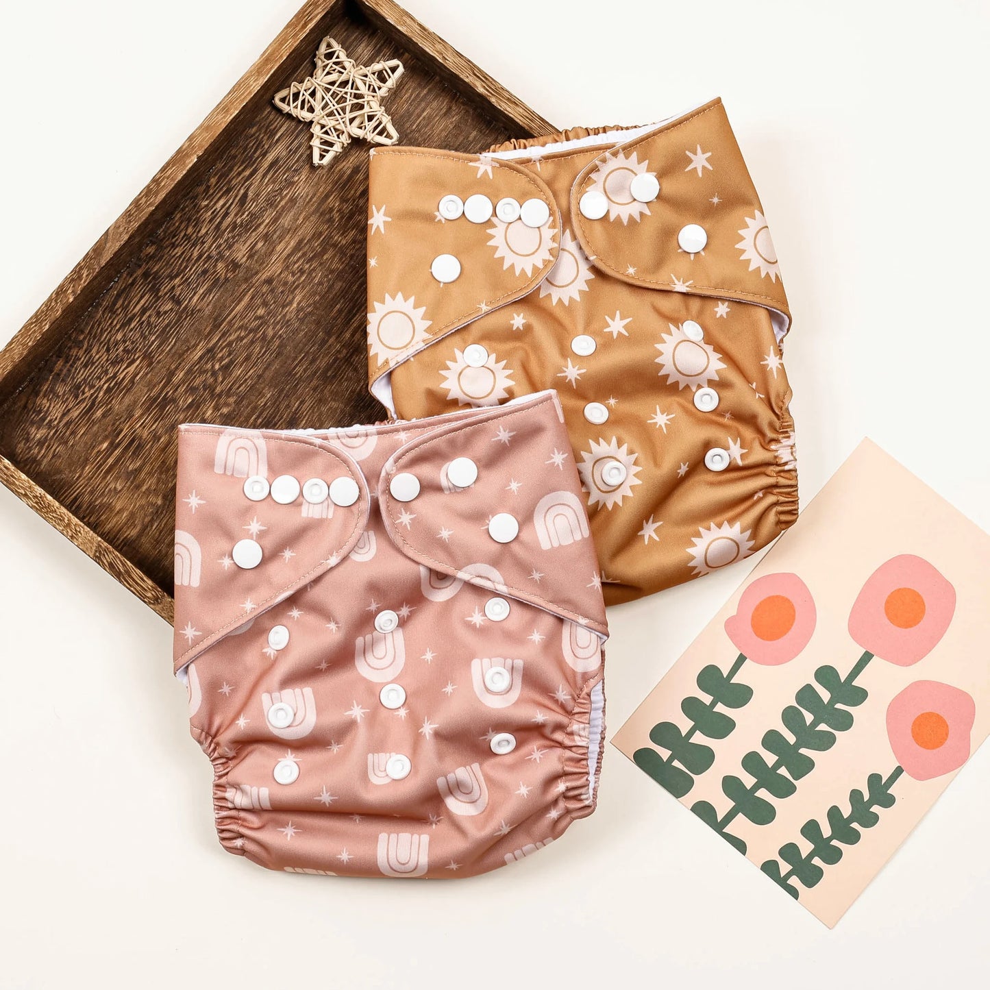 HappyFlute New Full Print Ecological Suede Inner Baby Pocket Diaper Washable&Reusable Cloth Baby Nappy Fit 3-15kg Baby
