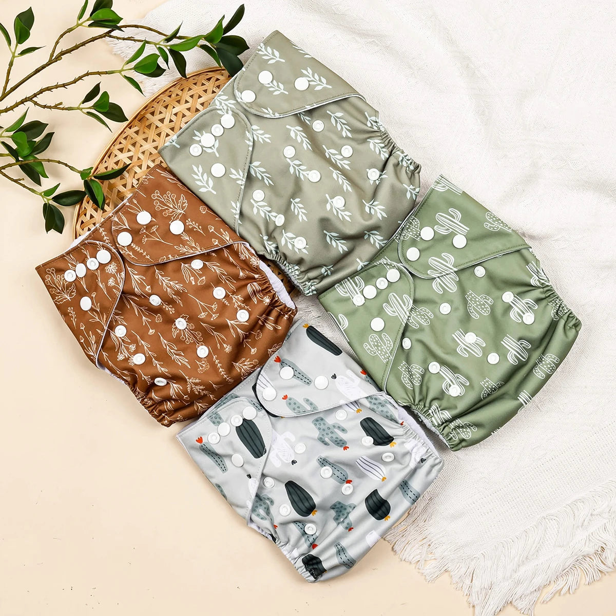 HappyFlute New Full Print Ecological Suede Inner Baby Pocket Diaper Washable&Reusable Cloth Baby Nappy Fit 3-15kg Baby
