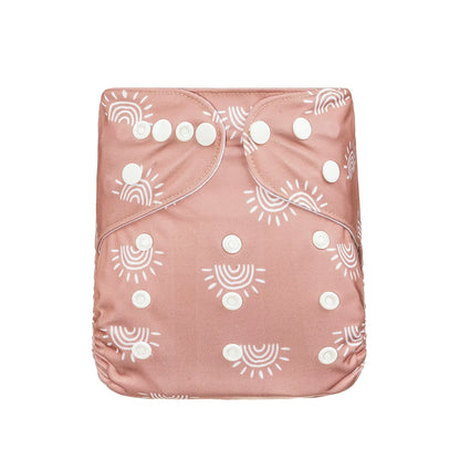 HappyFlute New Full Print Ecological Suede Inner Baby Pocket Diaper Washable&Reusable Cloth Baby Nappy Fit 3-15kg Baby
