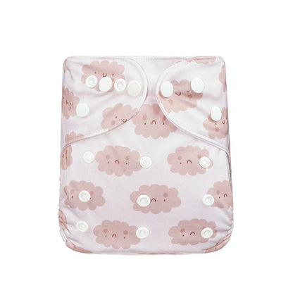 HappyFlute New Full Print Ecological Suede Inner Baby Pocket Diaper Washable&Reusable Cloth Baby Nappy Fit 3-15kg Baby