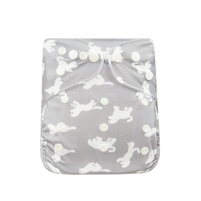 HappyFlute New Full Print Ecological Suede Inner Baby Pocket Diaper Washable&Reusable Cloth Baby Nappy Fit 3-15kg Baby