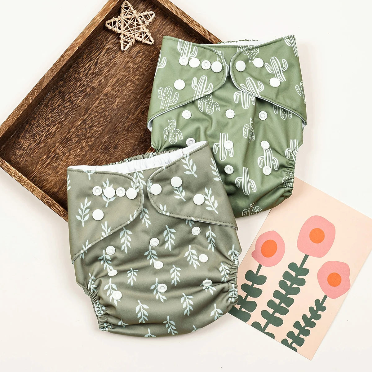 HappyFlute New Full Print Ecological Suede Inner Baby Pocket Diaper Washable&Reusable Cloth Baby Nappy Fit 3-15kg Baby