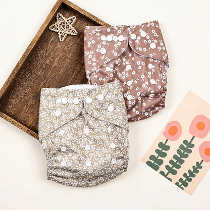 HappyFlute New Full Print Ecological Suede Inner Baby Pocket Diaper Washable&Reusable Cloth Baby Nappy Fit 3-15kg Baby