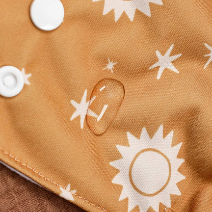 HappyFlute New Full Print Ecological Suede Inner Baby Pocket Diaper Washable&Reusable Cloth Baby Nappy Fit 3-15kg Baby